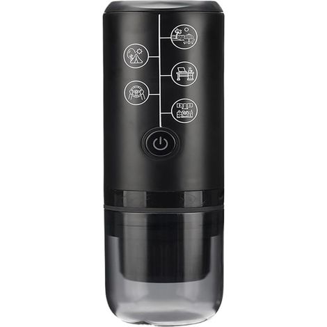 Cafetera portátil - Máquina de espresso portátil 3 en 1 para café molido y cápsulas, ideal para el coche, el hogar y el camping. Cafetera manual. (1/5)