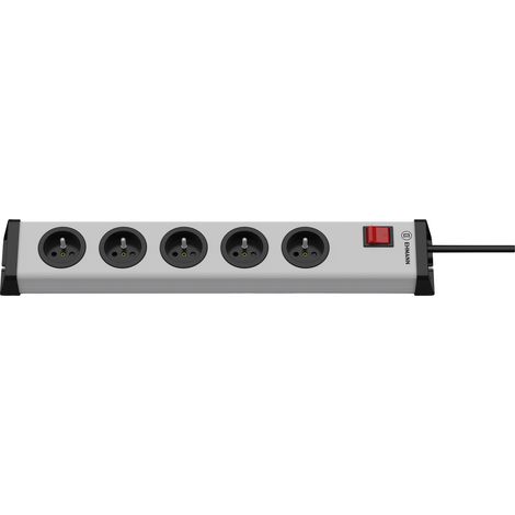 Ehmann 0201X02052303 Universal-Steckdosenleiste Grau 5 Steckdosen (1/3)