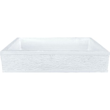 Pilozza serie grecale cemento calcestruzzo zigrinata l.70 x p.35 x h.16 cm
