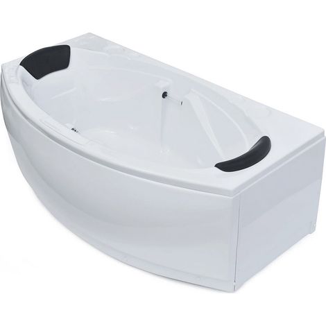 Baignoire rectangulaire avec tablier Angelica 180x100cm - Siphon: Sans (1/3)