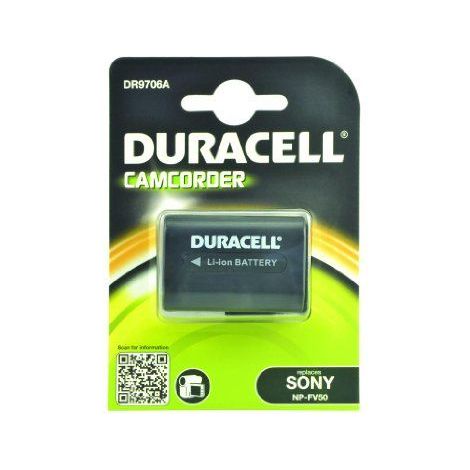 Duracell DR9706A - Camcorder Akku 7,4 V, 650 mAh (ersetzt den Original Sony NP-FV50 Akku) (1/2)