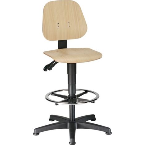 interstuhl Silla giratoria Unitec deslizadores de suelo + aro reposapiés - 9651-3000 (1/4)