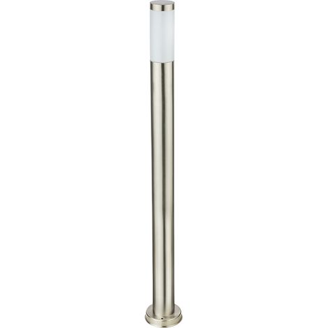 Stehleuchte Gartenlampe LED Außenleuchte Säulenleuchte Fernbedienung Farbwechsel Garten, IP44 Edelstahl silber opal, 1x RGB LED 3,5W, DxH 12,7x110 cm (1/5)
