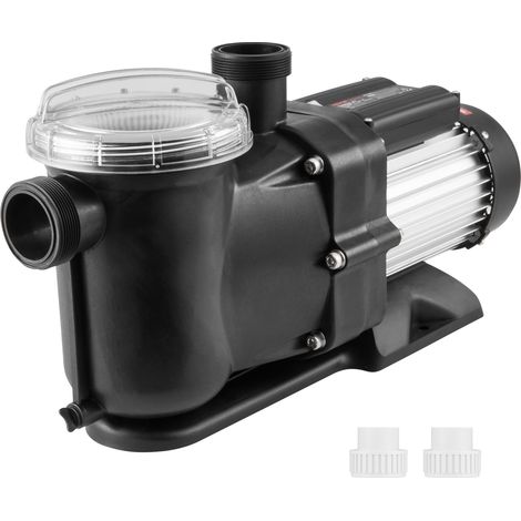 VEVOR Pompe de piscine hors sol, 1200 W, pompe de piscine a vitesse unique 100 GPM, vitesse 2850 tr/min, pompe de piscine a tete elevatrice 15 m max. avec panier filtrant, pour piscines hors sol, spas