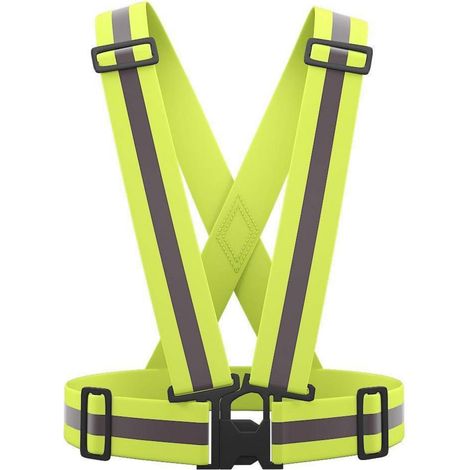 Gilet de sécurité réfléchissant réglable pour adulte et enfant, idéal pour vélo, course, moto (1/5)