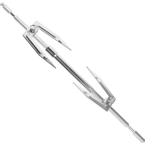 Kit de rôtisserie en acier inoxydable 3 pièces pour poulets entiers, accessoire pour friteuse à churrasco rotative (1/5)