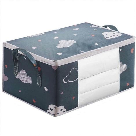Sac de rangement pour vêtements, idéal pour organiser couettes et pulls, taille L. (1/5)
