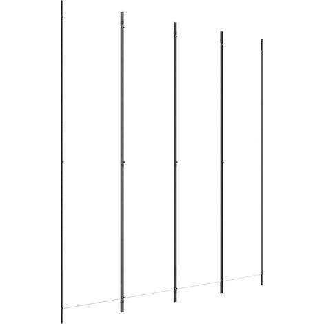 vidaXL Biombo divisor de 4 paneles de tela blanco 200x220 cm (1/2)