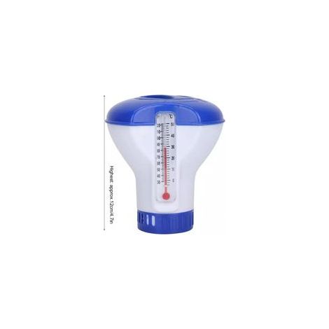 Distributeur de chlore flottant de 12,7 cm pour jacuzzi, pataugeoire, spa, parcs aquatiques, distributeur de chlore flottant pour intérieur et extérieur, sûr et sans odeur