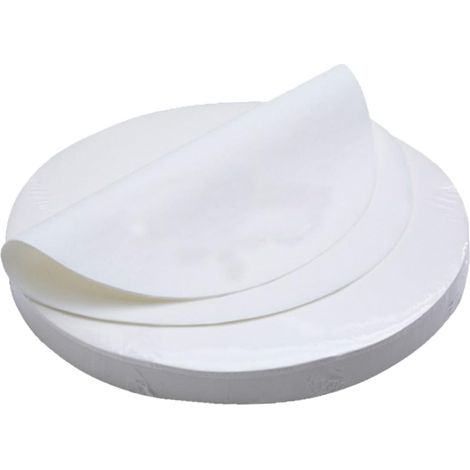 500 feuilles rondes de papier sulfurisé de 20 cm, antiadhésives et résistantes aux hautes températures (1/5)
