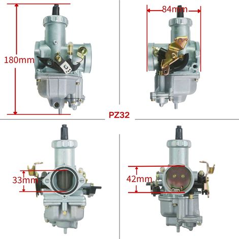 Modification de quad avec pompe d'accélération : carburateur KEIHIN PZ32 pour cylindrée de 250 à 350 cm³. (1/4)