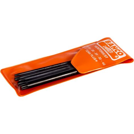 Bahco Langer TORX Plus Winkelschraubendreher-Satz, phosphatiert, IP10-IP40 - 5-tlg. (1/2)