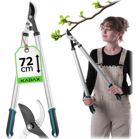Filiyano-Sécateur KADAX, cisaille à arbustes de 72 cm, à deux mains, long, tranchant et léger (1/5)