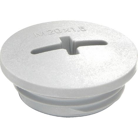 Wiska 10062496 EVS 50 Verschlussschraube schlagfest M50 Kunststoff Lichtgrau (RAL 7035) 50 St. (1/2)