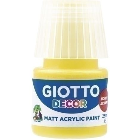 PINTURA ACRIL.GIOTTO 25 ml AMARILLO - Pack de 6 unidades