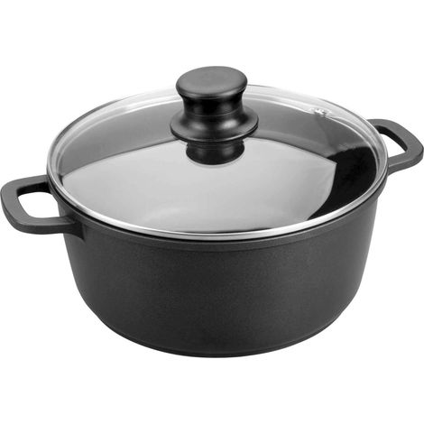 Gratin en verre Forte 16 cm avec casserole en aluminium