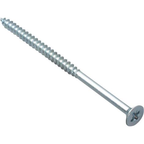 ForgeFix Multi-Purpose Zinc-Plated Countersunk Screws (5 x 90mm, Pack of 100) – Compatible with Pozi Drives