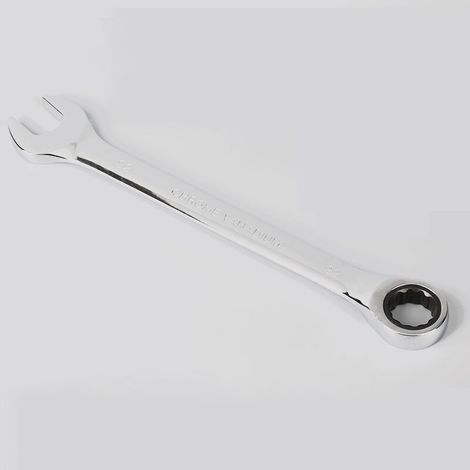 Clé mixte à cliquet 72 dents - 22 mm - Finition satinée - Chrome vanadium (1/3)