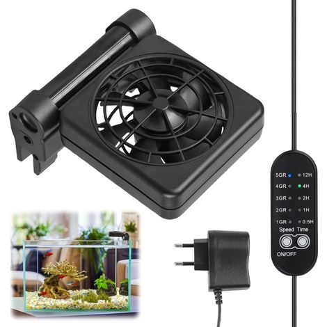 Refroidisseur d'aquarium, refroidisseur d'aquarium, refroidisseur d'aquarium, refroidisseur pour le système de refroidissement d'aquarium, convient pour jusqu'à 30 cm (1 ventilateur) (1/5)