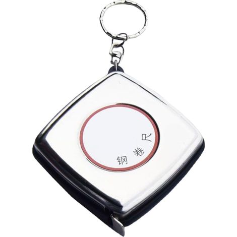 Mini mètre ruban porte-clés 5m inox rétractable, pour voyage (1/5)
