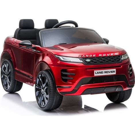 Range Rover Evoque con telecomando, auto a batteria con LED, verniciata di rosso (1/5)