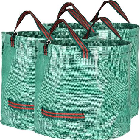 3pcs Sacs de Jardin 60L indéchirables--16 gallons,45x38cm (1/4)