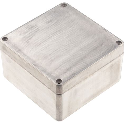 Boîtier RS PRO en Fonte d'aluminium, 160 x 160 x 90mm, Argent IP66 ( Prix pour 1 ) (1/2)