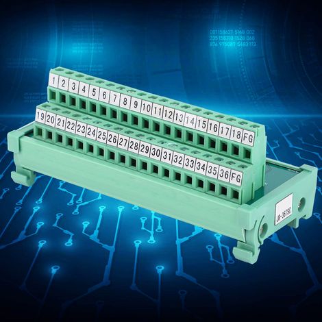 Bornier, connecteur de câble, module PLC SCSI 36P 35 mm, fournitures électriques sur rail DIN (1/5)