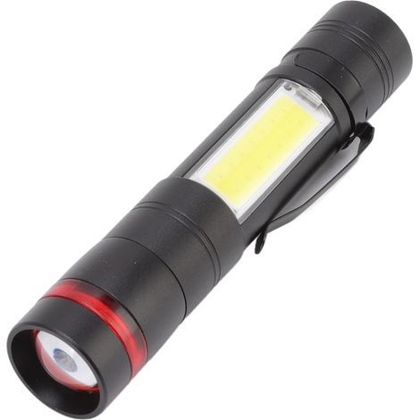 Multifunctional LED Flashlight, Telescopic Zoom, Rechargeable, Waterproof, Mini for Outdoor Lighting (1/5)