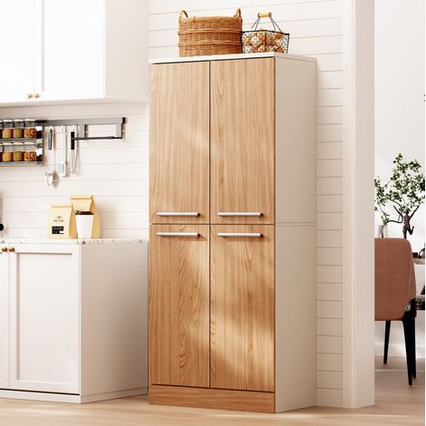 Küchenschrank 4-türig 76 x 42 x 179,5 cm mit verstellbaren Böden HAVRYA (1/5)