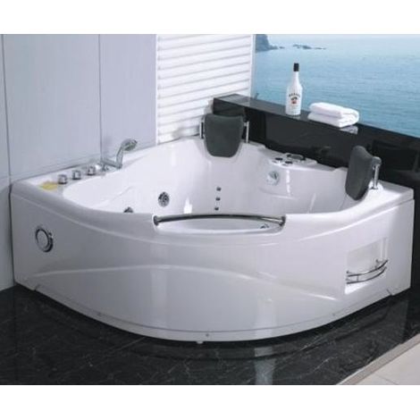 Bagno Italia Vasca Idromassaggio versione destra da 150x150 cm per due persone 11 idrogetti cromoterapia (1/5)