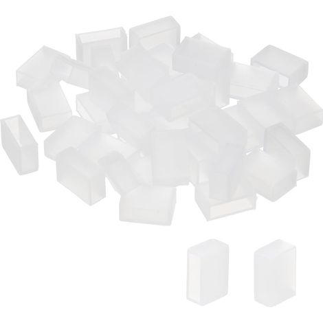 Bouchon de Protection en Silicone pour Bande Lumineuse, Lot de 40, Étanche IP67, Convient aux Bandes LED 5050 de 10 mm de Large (1/5)