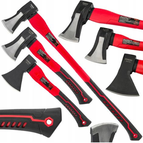 Set di Asce per Spaccare Legno - 3 Pezzi (1/5)