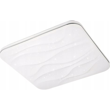 Plafonnier LED carré 72W 43cm CCT télécommande Polux (1/2)