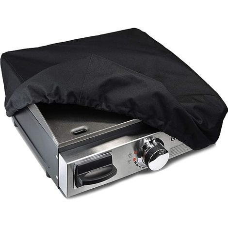 Housse de Barbecue Ronde en Forme d'arc Noire 67x77x110 cm, Housse de Protection pour Gril de Jardin imperméable Oxford 210D avec Sangle de Tension Velcro, Housse extérieure résistante au Vent UV pour (1/5)