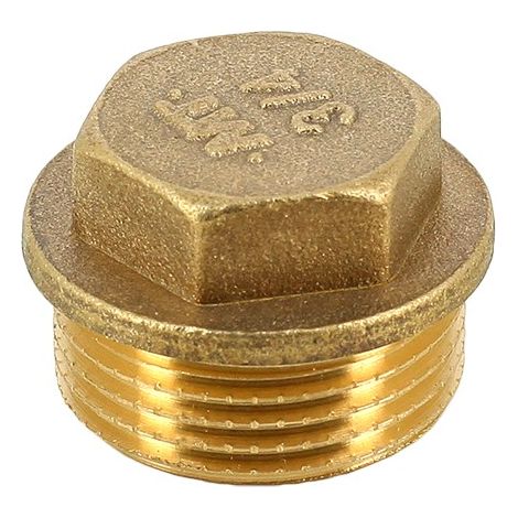 Raccord laiton - Bouchon laiton à visser M 1/4''
