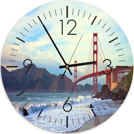Orologio da parete, Ponte del Golden Gate - 80x80 (1/5)