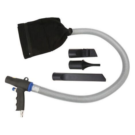 Pistolet de dépoussiérage à air comprimé/aspirateur, pistolet en alliage d'aluminium pour déchets industriels
