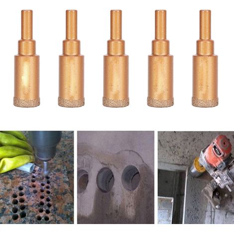 Scie cloche brasée en 10 pièces pour granit, marbre, carrelage et céramique (18 mm) (1/5)
