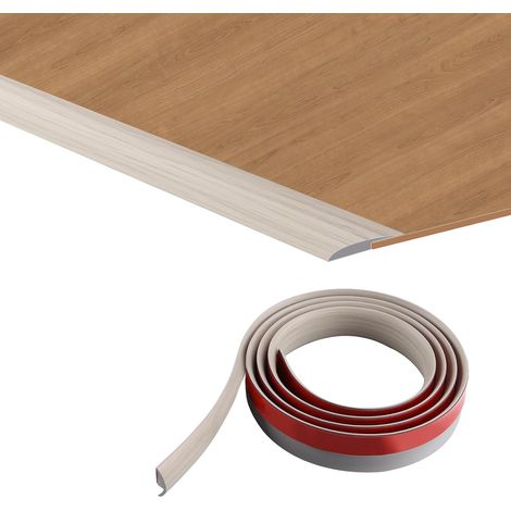 2M Adhesive Threshold Bar, Door Threshold Strip, Transition Profile for Carpets, Carpet and Laminate Floor Catch Profile for Transition Height Less than 5 mm (Grey) (1/5)