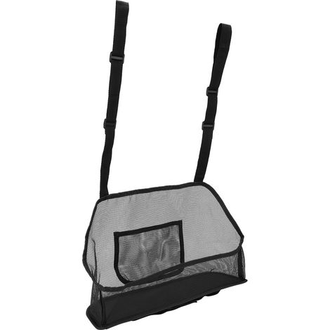 Filet de rangement auto pour siège, poche organisatrice voiture, sac suspendu noir pour conducteur (1/5)