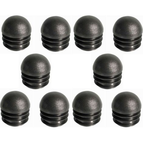Lot de 10 embouts de tube ronds 30mm en plastique – Capuchons à ailettes pour meubles et chaises – Protection contre rayures