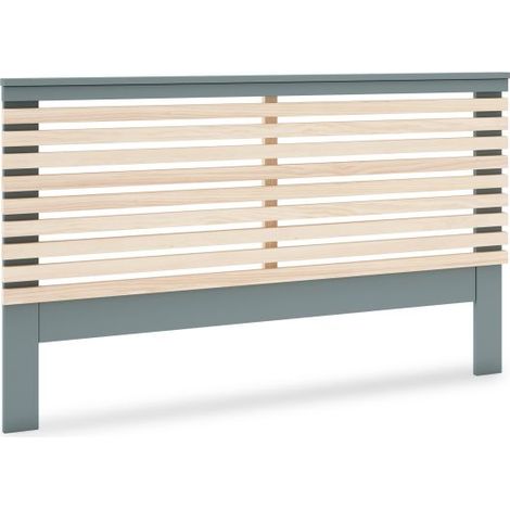 Cabecero para cama de 135-150 cm con patas incorporadas Misty Verde Salvia - Oak Soft (ancho) x 100cm (alto) (1/5)