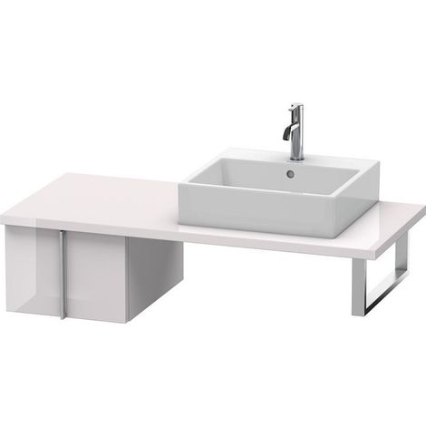VERO mobile consolle basso 285x400x518mm bianco lilla lucido