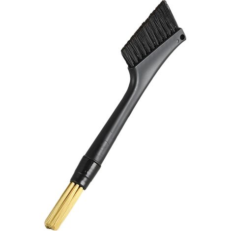 Brosse de nettoyage pour machine à café à double tête, poils ultra-doux, brosse à poussière en plastique pour broyeur à café, outil de nettoyage pour barista, accessoires pour barista (1/5)