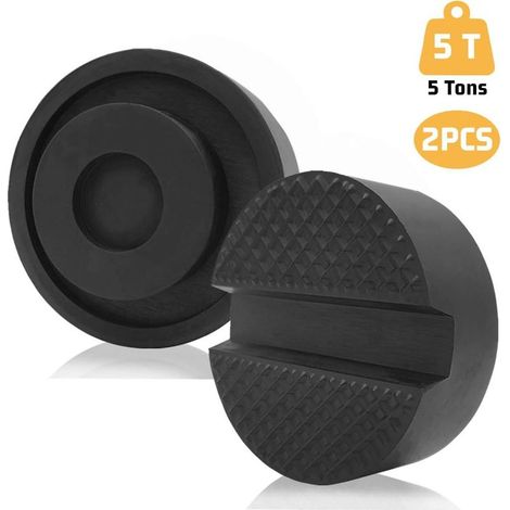 Patins en caoutchouc pour cric roulant, patins universels pour crics et plateformes élévatrices, lot de 2 (1/5)
