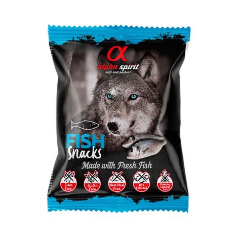 Snack alfa spiriti di pesce per cane - 24 borse x 50g