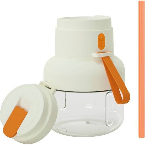Tragbarer 850-ml-Entsafter/Mixer, multifunktionaler Reisebecher, Personal Blender, Fruchtmixer, Smoothie-Maker (Orange)