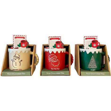 Taza de navidad con nieve modelos variados