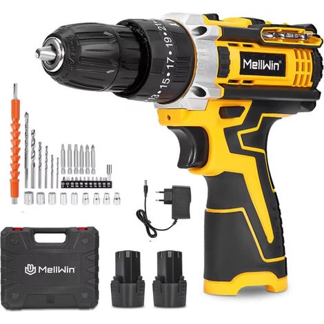 Perceuse Visseuse Sans Fil 25+3 Couple Multifonction Compatible Makita 18V Professionnel (1/5)